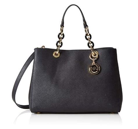 michael kors 30s3tcys2l 001 cynthia md satchel shoulder bag|Michael Kors Cynthia Medium Black Leather Satchel Bag K2 .